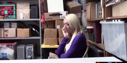 Blonde teen thief punish fucked by a security guard (Alena H, Desyra Noir, Jessica Jones)
