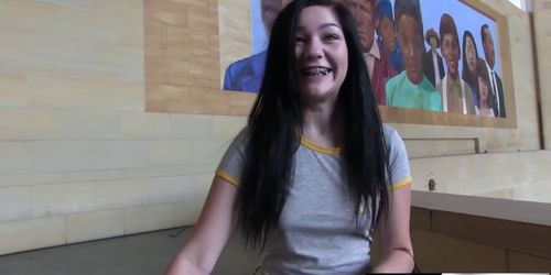 SEX ON TRAINS Karly shares train sleeper cabin (Neveah Snow)