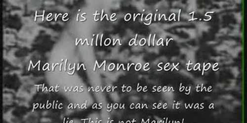 Marilyn Monroe Original $1.5 million sex tape lie!