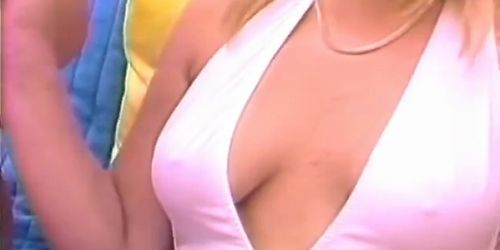 Christy Canyon & Rikki Blake at the pool.