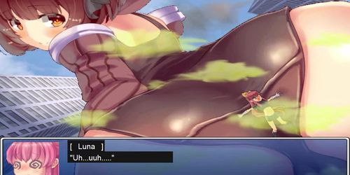 WDF Attack on Giantess - Giant Butt Crush and Farting (zoozonic's translation) (Anime Girl)