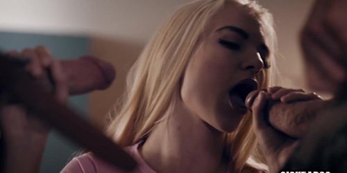 Blonde teen fucked by a dirty stepdad and her perverted teacher (Lana Sharapova)