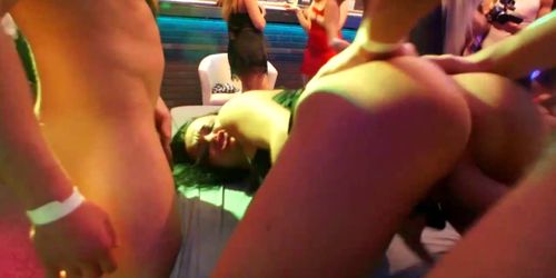 Tainster - DSO Pajama Pussy Party Part 5 - Main Edit (Cayla Lyons, Cherry Kiss, Kathy Anderson, Tina Kay)