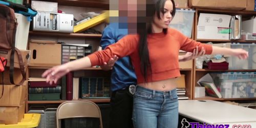 Sexy Young Thief Tory Bellamy Getting Stripped And Fucked By Dude In Uniform - video 1