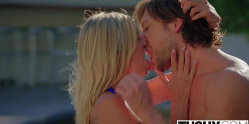 TUSHY First Anal For Blonde Scarlet Red