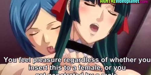 Hot Lesbian Hentai Herma - Hentai Threesome With Hermaphrodite - Tnaflix.com