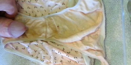 cum on dirty panties - video 2