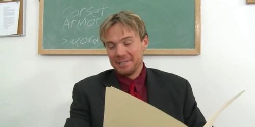 great blowjob with a young student