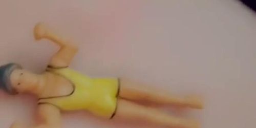 BBW GIANTESS crushes all her tiny fans with her butt, thighs rolls and boobs while napping.