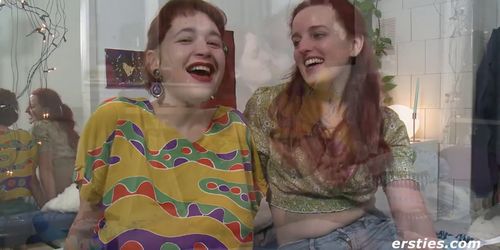 sexy redheaded lesbians bring each other to orgasm