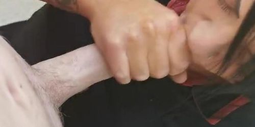 amateur british blowjob public bored on her work break colleague cum in mouth (BritishAmateur)