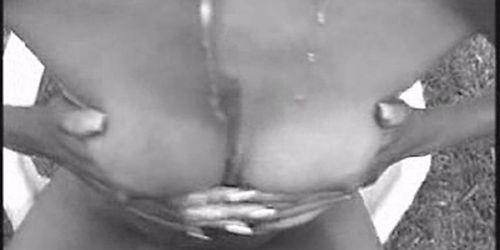cum on tits slomo