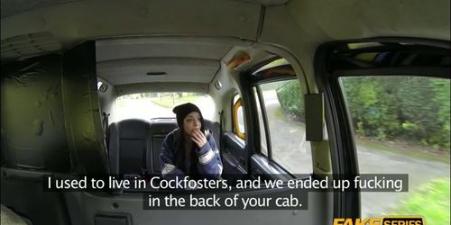 A European Petite brunette teen Fucks her Cab Driver
