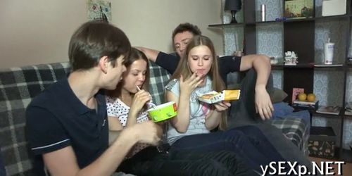 Incredible group fucking - video 1