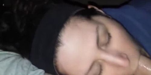 Sloppy slurping blowjob