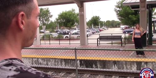 Busty Mila gets her pussy rammed hardcore style (A Train, A. Train)