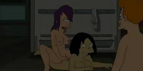 Futurama Shower Porn - Futurama Hentai - Shower threesome - Tnaflix.com