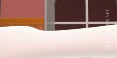 Red eyed 3D anime maid gets fucked