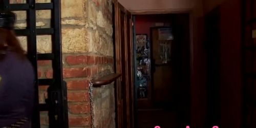 Bdsm lady cops tug loser