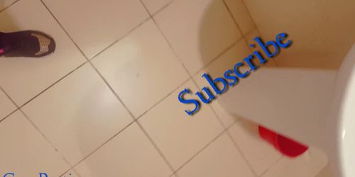 Cuckold Creampie in Toilet Fast Food, Cumplay Panties (Cum_Panties)