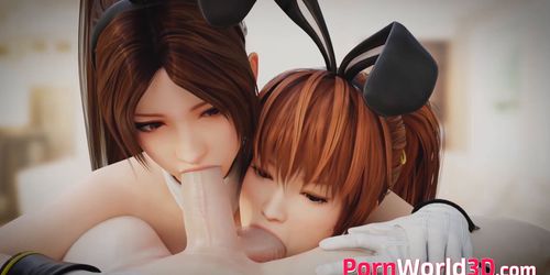 Girls with Big Nice Butt Gets a Huge Dick in Their Little Mouth