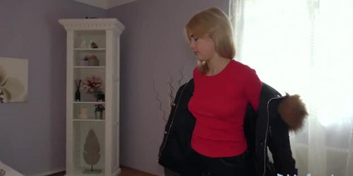 Public Agent Hot blondes gets a mouthful of cum after fucking for cash (Lolly Small, Martin Gun, Sweet Tooth)