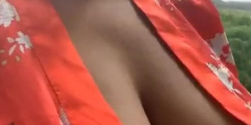 ebony nip slips cam