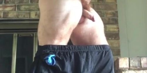 Hung Bodybuilder Naked Flexing By Front Door. Big Cock Alpha Muscle Onlyfansbeefbeast
