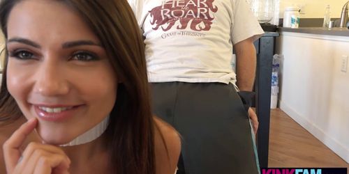 Teen stepdaughter takes advantage of her sedaded dad - video 1