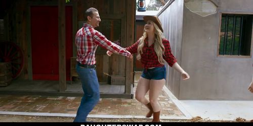 Daughterswap - Sexy Teens In Jean Shorts Suck And Fuck Dad Dick (Britney Light, Rosalyn Sphinx)