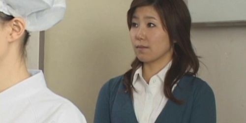 Japanese nurses giving handjob to patients