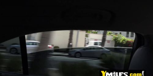 Blonde milf Laura Bentley gets persuaded to have fun by a young dude with a huge cock
