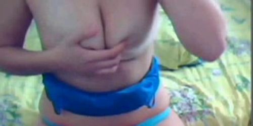 Solo and orgasm Carlina in bedroom