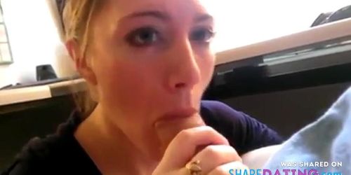 Nice amateur chick blowjob