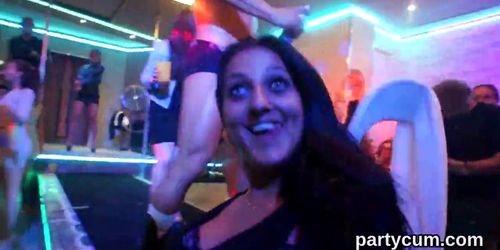 Frisky girls get absolutely fierce and nude at hardcore party