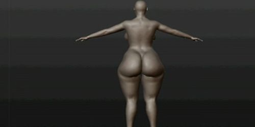 big ass and tits in 3D