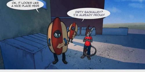 Furry couple 3 : la soeur se prostitue dans une ruelle