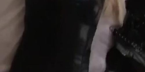 Kigurumi bondage vibrator masturbation