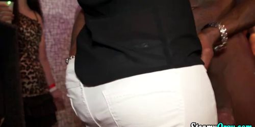 Real cfnm teen sluts take cock 