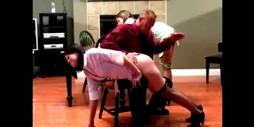 Authority figure - Kailee and Abi punished together