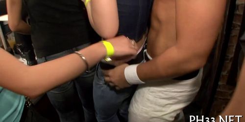 Bitches found tiny dick in club - video 9