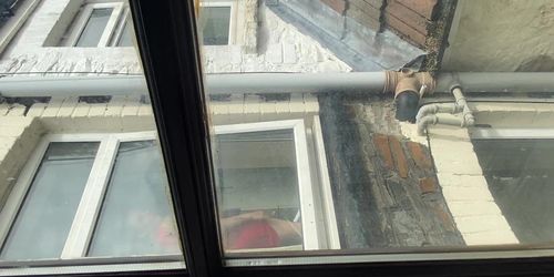 Caught next door neighbour in the window 