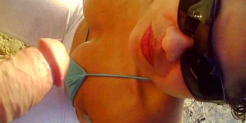 beach blowjob, D&G Mamada Amateur