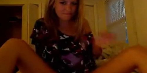 strips out of her clothes to get naughty