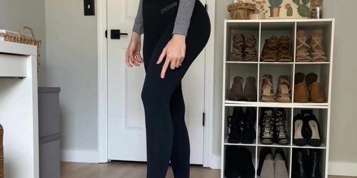 Maria Teixeira in Gymshark Leggings