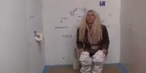 Glory Hole at a Public Gas Station Toilet by snahbrandy