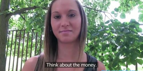PublicAgent Teen Czech fucks outside for money.mov