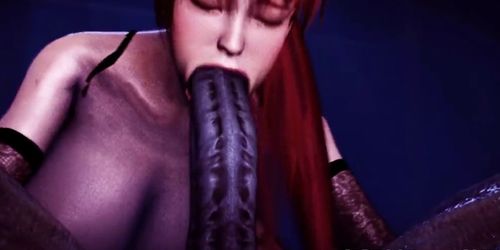 3D teen sluts having sex with big dick demons