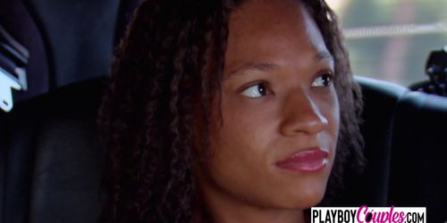 Black couple arrives at the swinger house to live their first orgy and swingers get surprised