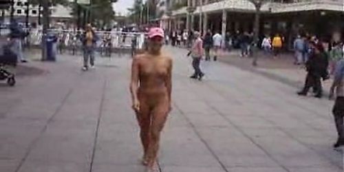Danis nude walk in crowded streets